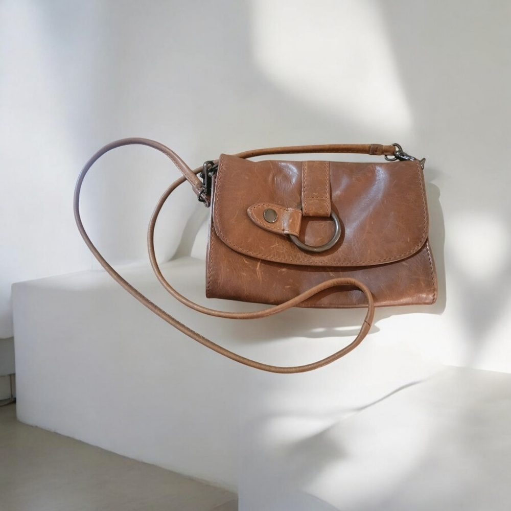 Frye Brown Leather Crossbody Bag